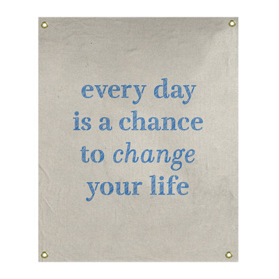Tapisserie en polyester changer votre citation vie