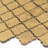 Artisana 12x12 in. Gold Textured, Foiled Resin Arabesque Lantern Mosaic Wall Tile (5 sq ft/case, 5-Pack)-123153488