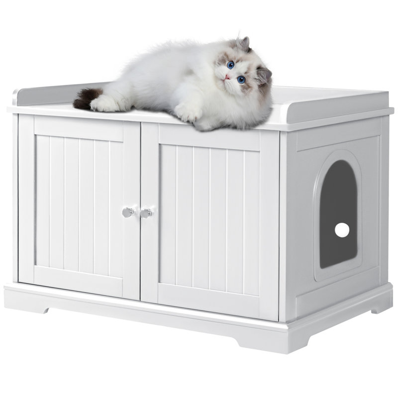 Deannea Litter Box Enclosure, White