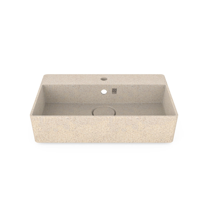 Cube60 23.62'' L Bathroom Sink, Polar
