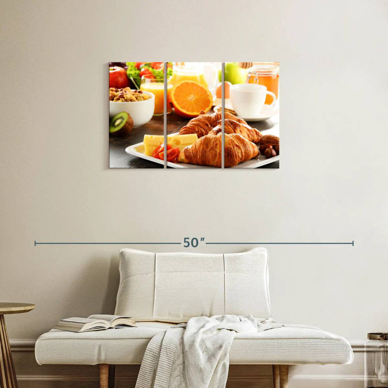 Bread And Cheese Breakfast, 20" H x 33" W