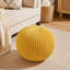 Pouf rond en coton Bordeaux-1242500596