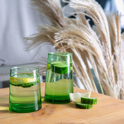 12pc Merzouga Recycled Drinking Glassware Set - By Nicola Spring