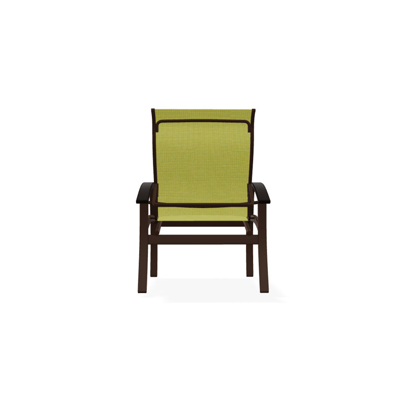 Chaise de patio Askar, Lime 38D Sunbrella®, Noir, Kona texturé