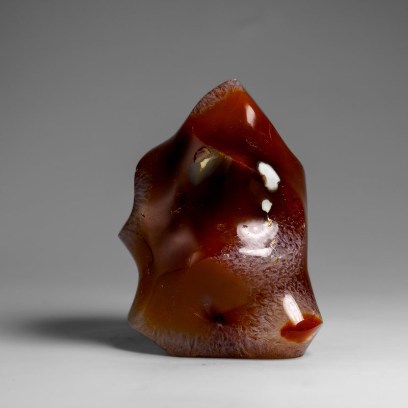 Polished Carnelian Agate Flame Freeform From Madagascar (1 Lbs)