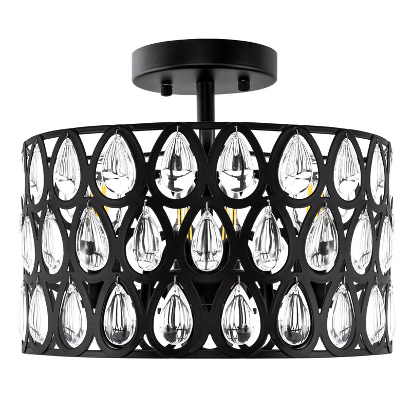 Plafonnier cylindrique semi-encastré Jonluke