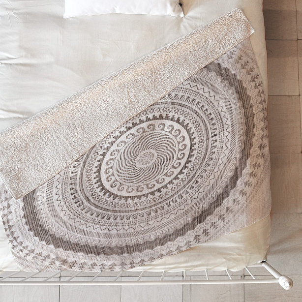 Iveta Abolina Hand Woven Throw Blanket, 80" L x 60" W