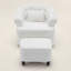 Ensemble de fauteuil pivotant avec repose-pieds-1243098535