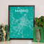 Madrid City Map - No Frame Print-1303135828