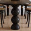 Ensemble de table de salle à manger Black Retro Creative-105364606