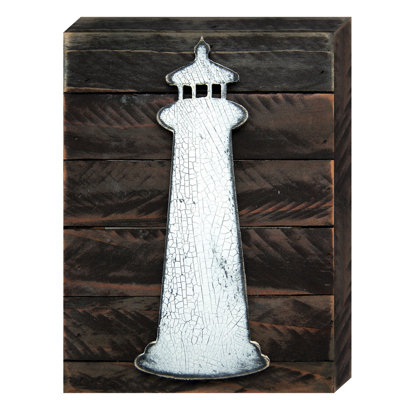 Handmade Coastal Buildings & Architecture Wall Decor on Wood