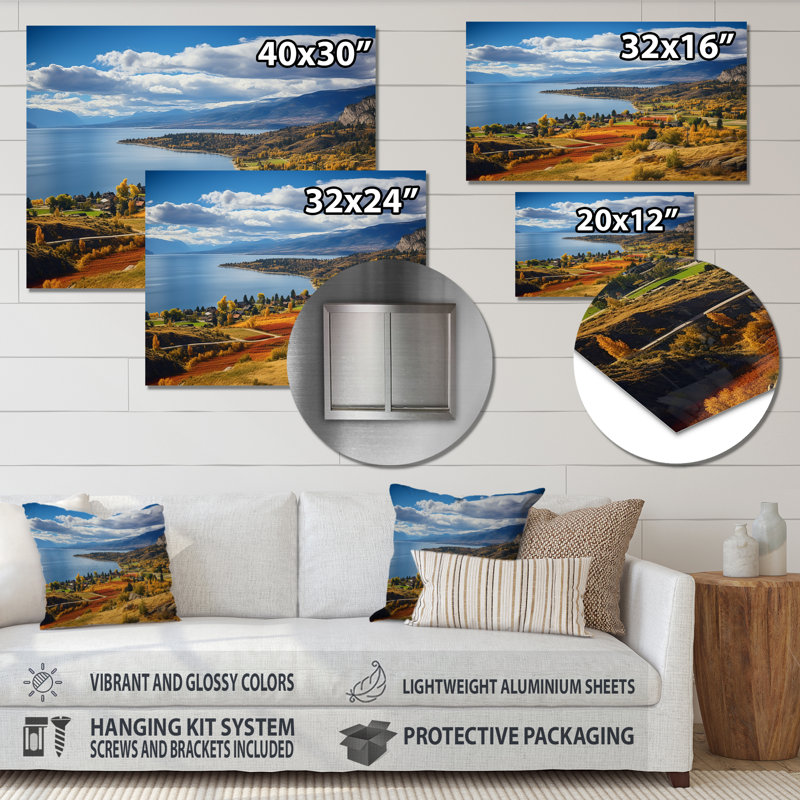 Canada Okanagan Serenity II - impression sans cadre sur métal, H 12 po x l 20 po x P 1 po