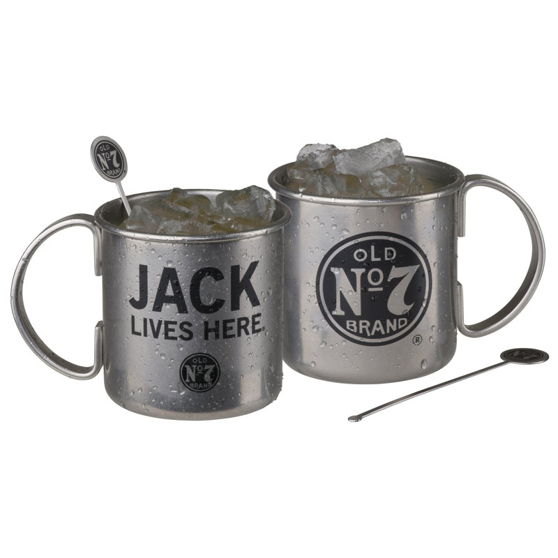 16oz. Stainless Steel Moscow Mule Mug Set