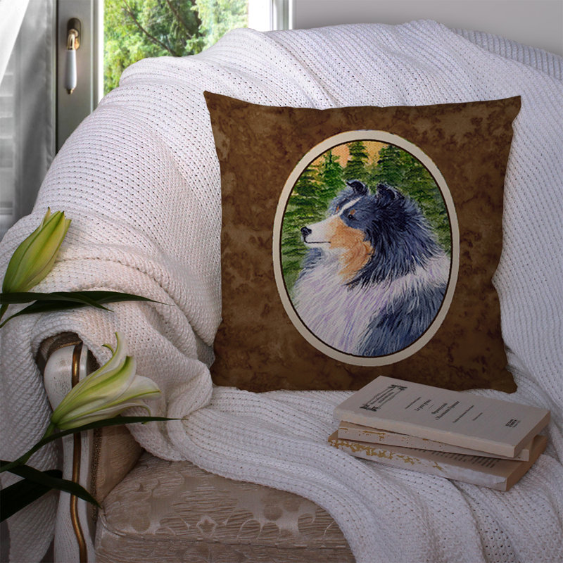 Coussin décoratif intérieur/extérieur sheltie