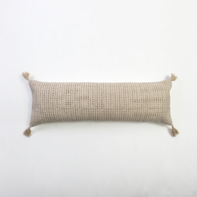 Coussin en coton Tassels