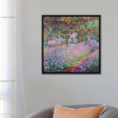 "Le jardin de l’artiste à Giverny" par Claude Monet 1900, reproduction d’art
