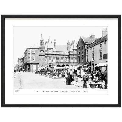 Ormskirk, Market Place And Aughton Street 1894 - Single Picture Frame Print