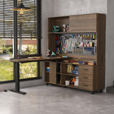 Garage Cabinet With Adjustable Workbench