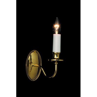 Bainsbury Steel Candle Wall Light
