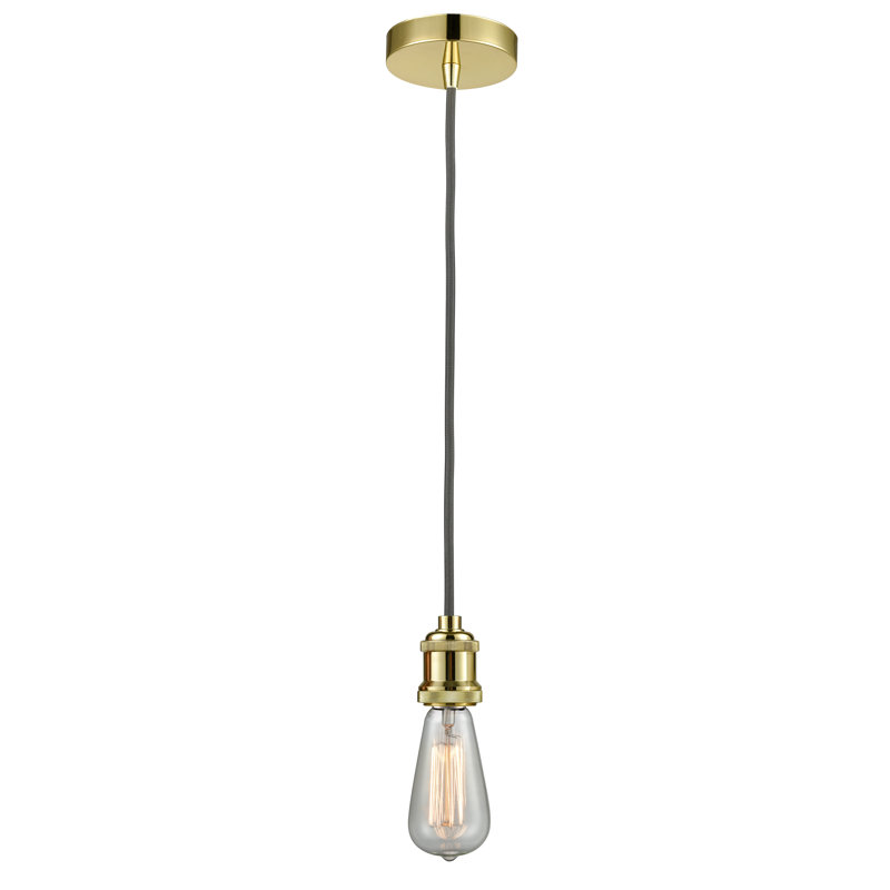 Waterville 1 - Light Single Pendant, Gold/Gray