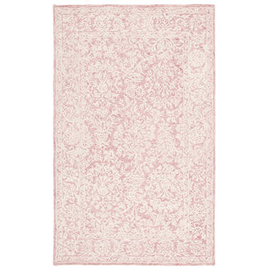 Ebern Designs Isidore Blush Area Rug, Pink