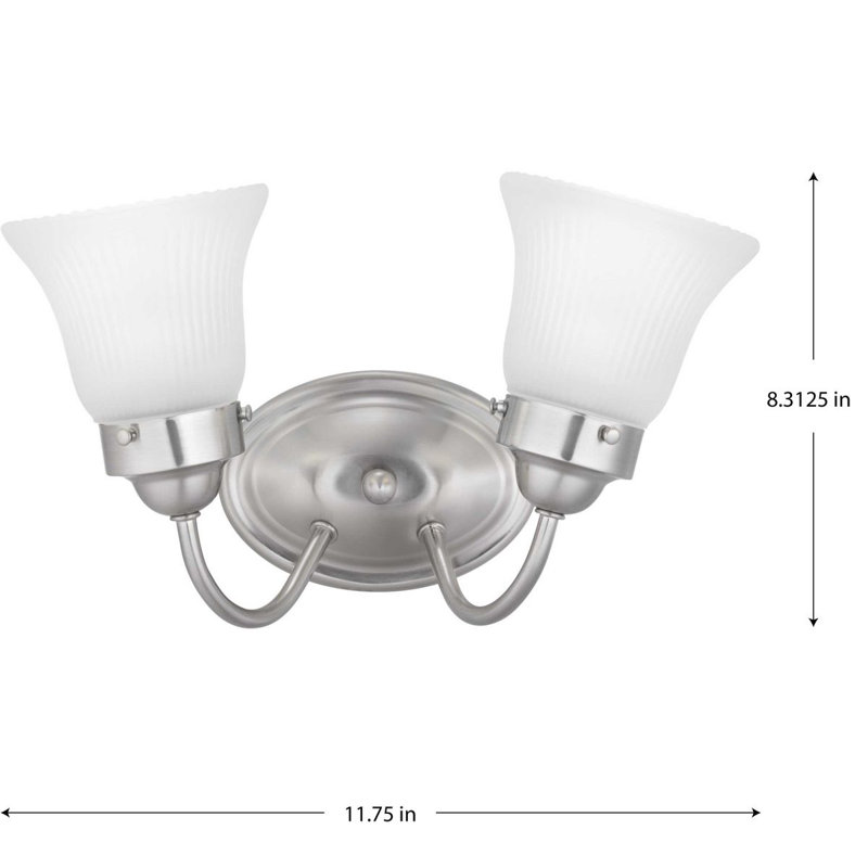 Searfoss 2 - Light Dimmable Vanity Light, Brushed Nickel