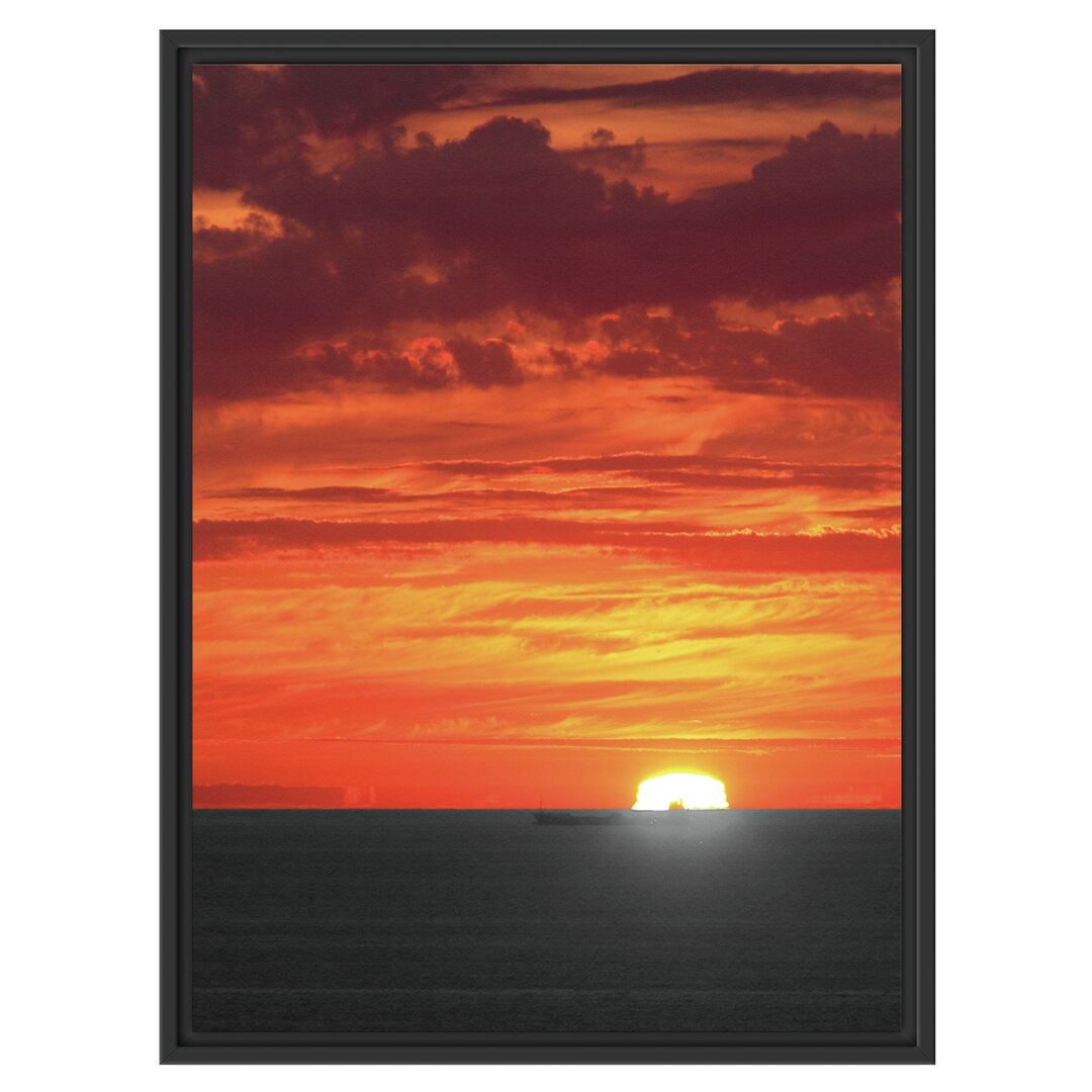 Gerahmtes Poster Sunset over Sea