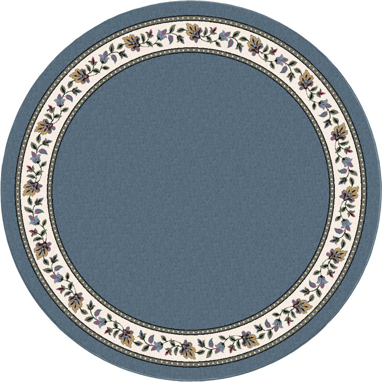 Alminus Symphony Lapis Floral Area Rug
