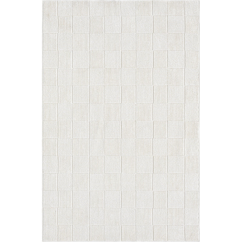 Tapis texturé ivoire Abani Rugs Sylvie LUC110A, Rectangle 6 pi x 9 pi