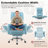 Executive Ergonomic Velvet Office Chair with Flip Up Armrests-1667694283