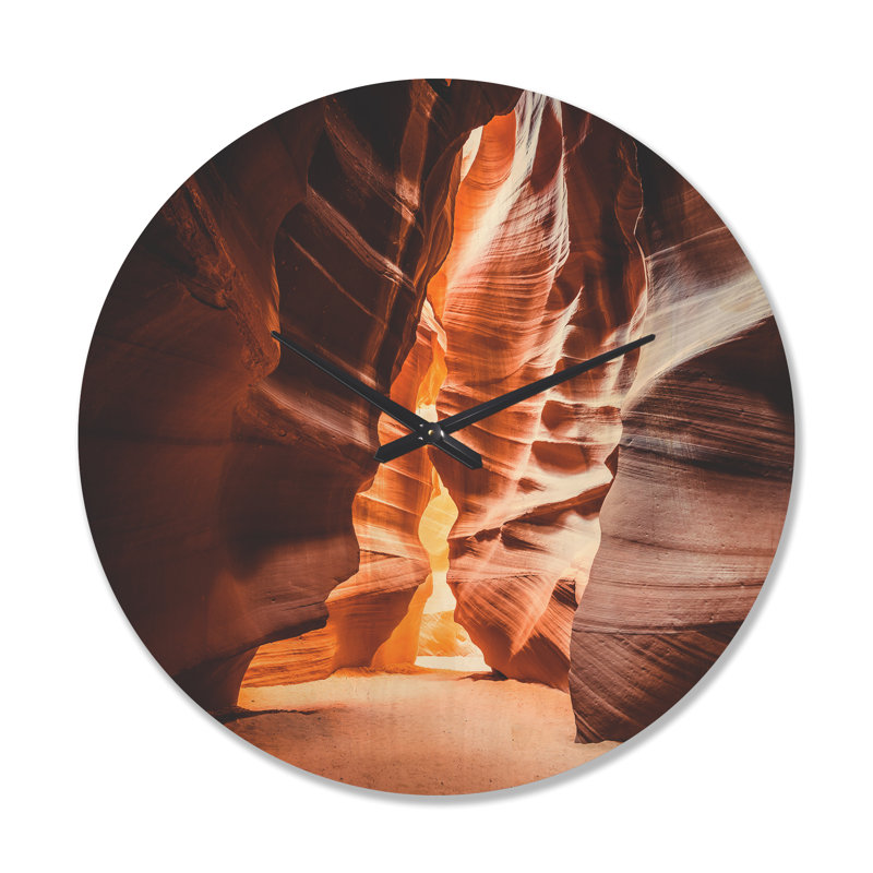 Horloge murale Antelope Canyon in Sunshine, Très grand