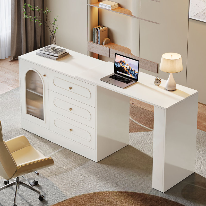 Modular L-Shaped Computer Desk