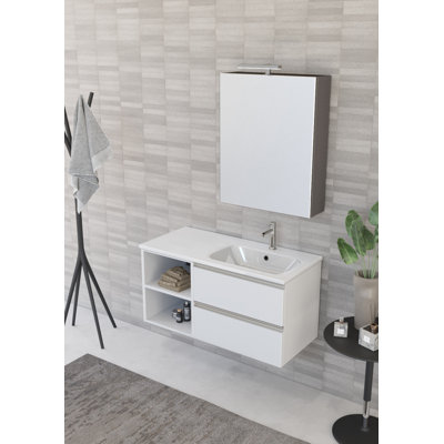 Terry Single Vanity with Integrated Basin