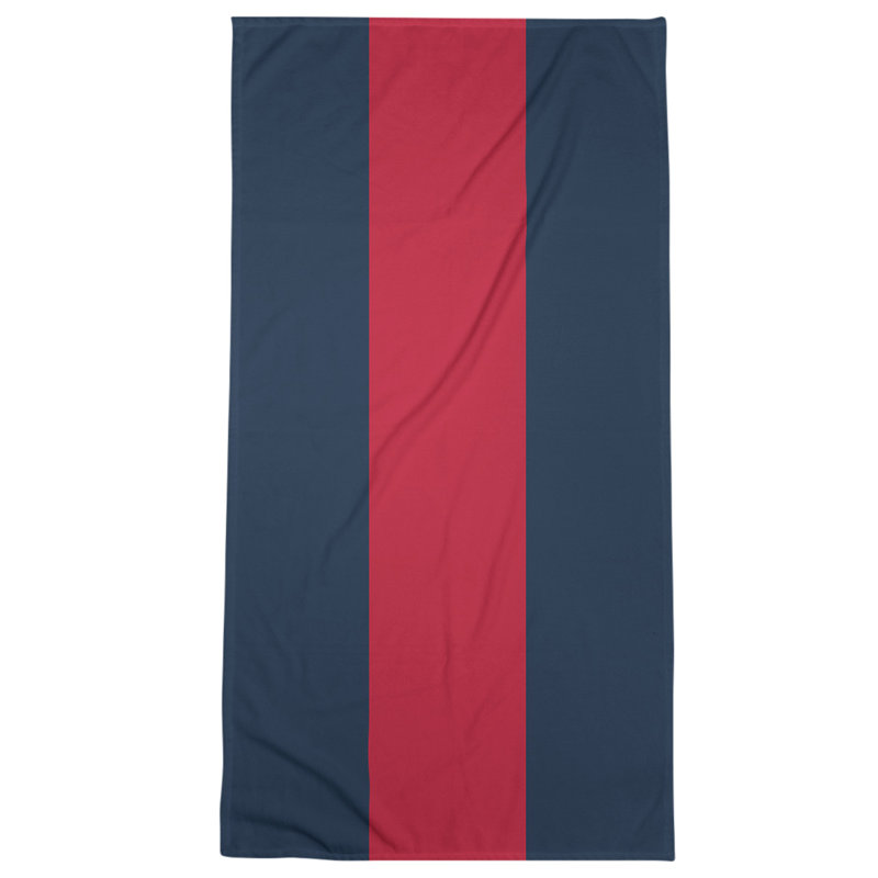 Microfiber Bath Towel, Tennessee Red Football Dark Navy/Red