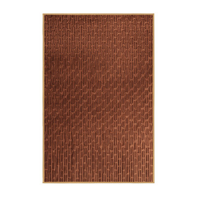 Machine Washable Trellis Brown Area Rug