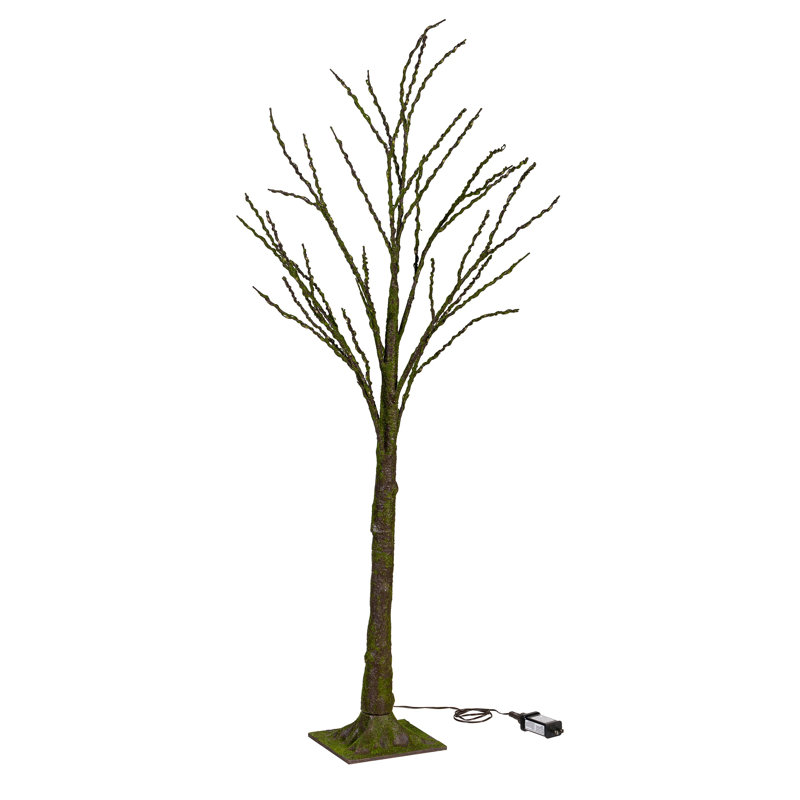 LED Indoor/Outdoor Artificial Mossy Tree, 48"H