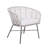 Cove Rattan Curved Occasional Chair