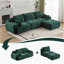 Boneless Modern Memory Foam Compressed Sofa, Large Sectional Couches For Various Living Spaces, Pet-Friendly Cloud Modular Sectional Sofa, Corduroy Fabric, Extra Deep Loveseat, No Assembly Needed-1257338875