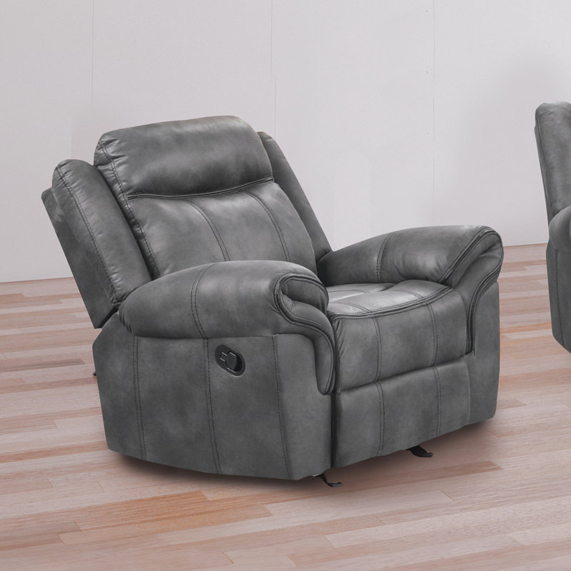 Fauteuil inclinable manuel oscillant Caenas, Argent
