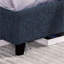 Lit plateforme tapissier bleu marine Denim Squares-114236060