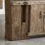 Armoire en bois massif de style Wabi-Sabi