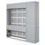 Lit peu encombrant gris avec tablettes fonctionnelles, garde-robe, options de rangement à DEL --270759368-270759369