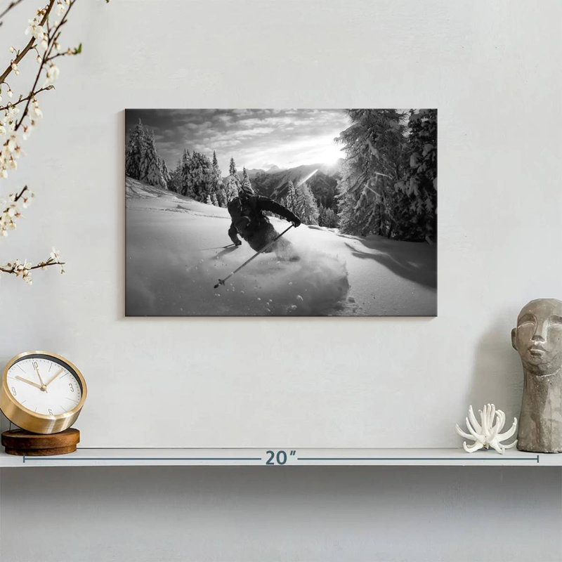Sireci Snow Skiing, 8" H x 12" W