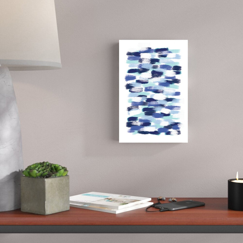 Bleu marine, reproduction d’art sur toile tendue, H 12 po x l 8 po