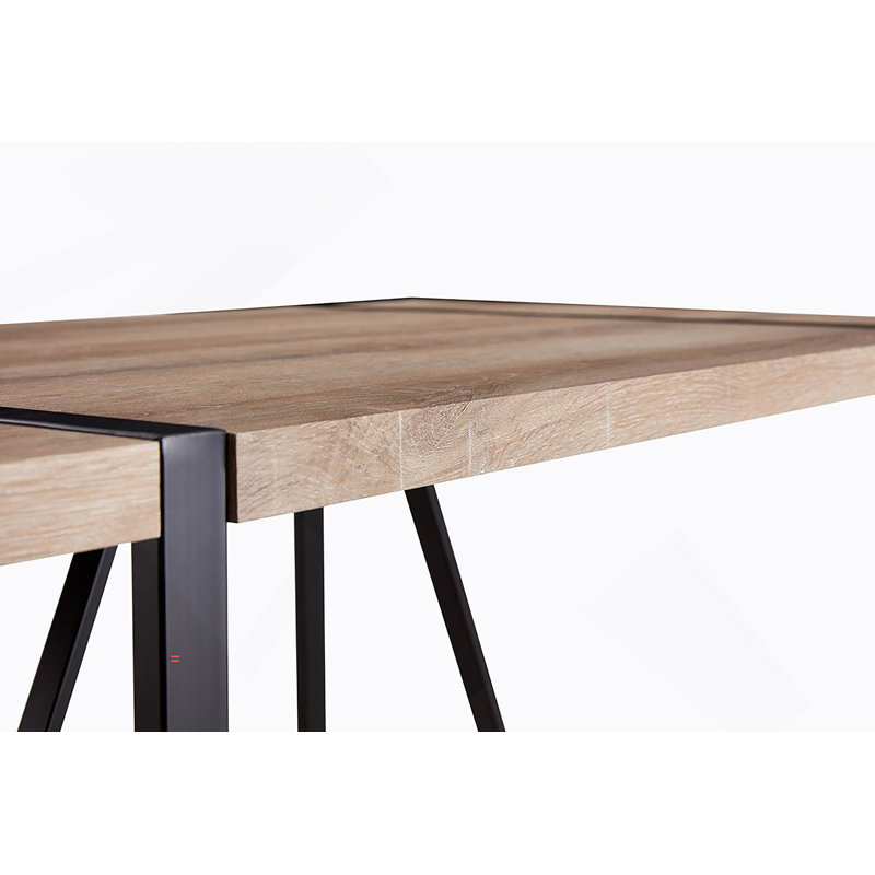 Table de salle à manger 55 po, Black, Wood