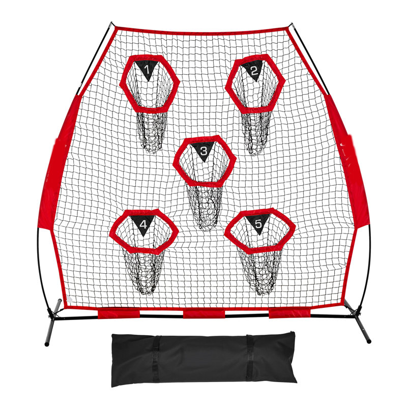 VEVOR Soccer with Carrying Case, 210cm H x 226.5cm W x 106cm D, Red