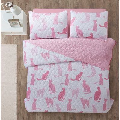 Pink Cat Quilts Polyester Quilt