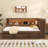 Solid Wood Daybed With Trundle USB Ports And LED Lights-106588193