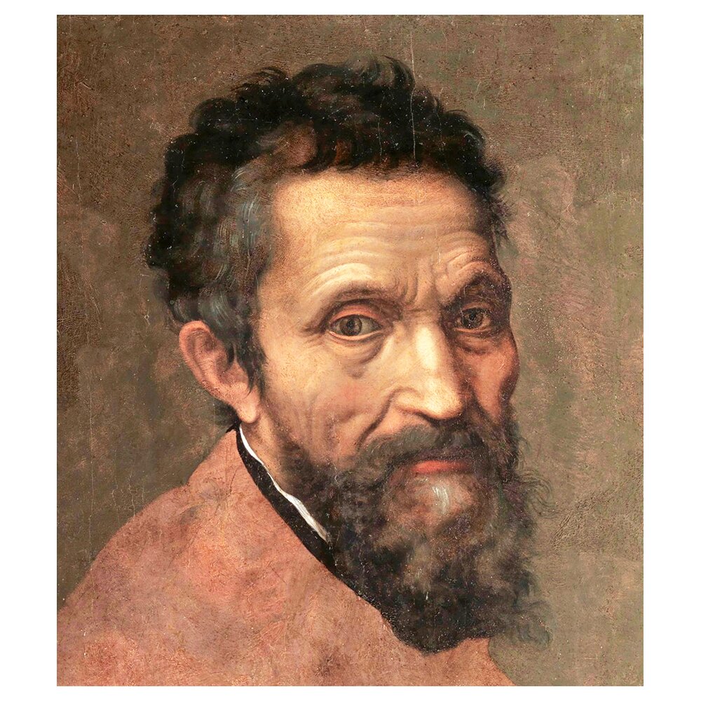 Leinwandbild Portrait of Michelangelo von Daniele Da Volterra