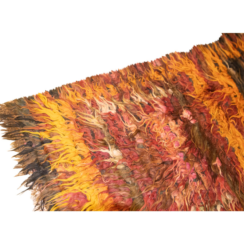 High-Quality Hand-Knotted Rust And Multi Area Rug